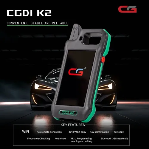 2024 WIFI CGDI K2 Professional Edition Intelligent Locksmith WiFi Key Tool Language Compatibility For multiple vehicle