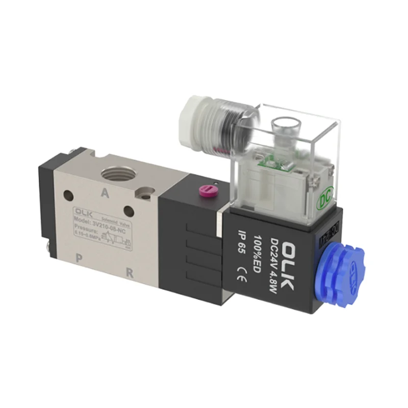 3V Two position three way solenoid valve 3V210-08 normally open and normally closed pneumatic electronic control directional val