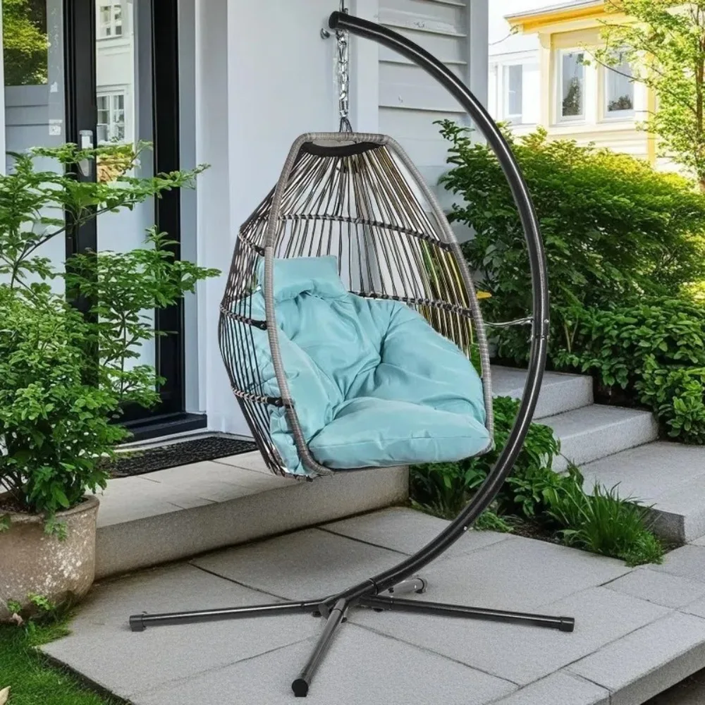 

Soft Cushion Hanging Egg Chair Garden Home Indoor Outdoor Patio Balcony