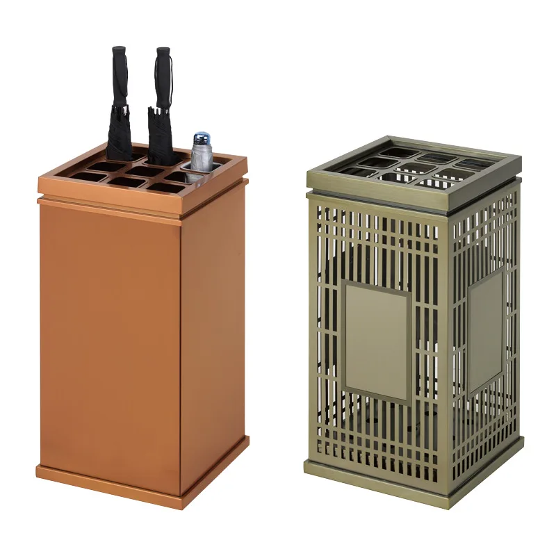 

New Chinese style, umbrella, frame stainless steel, rose gold, storage