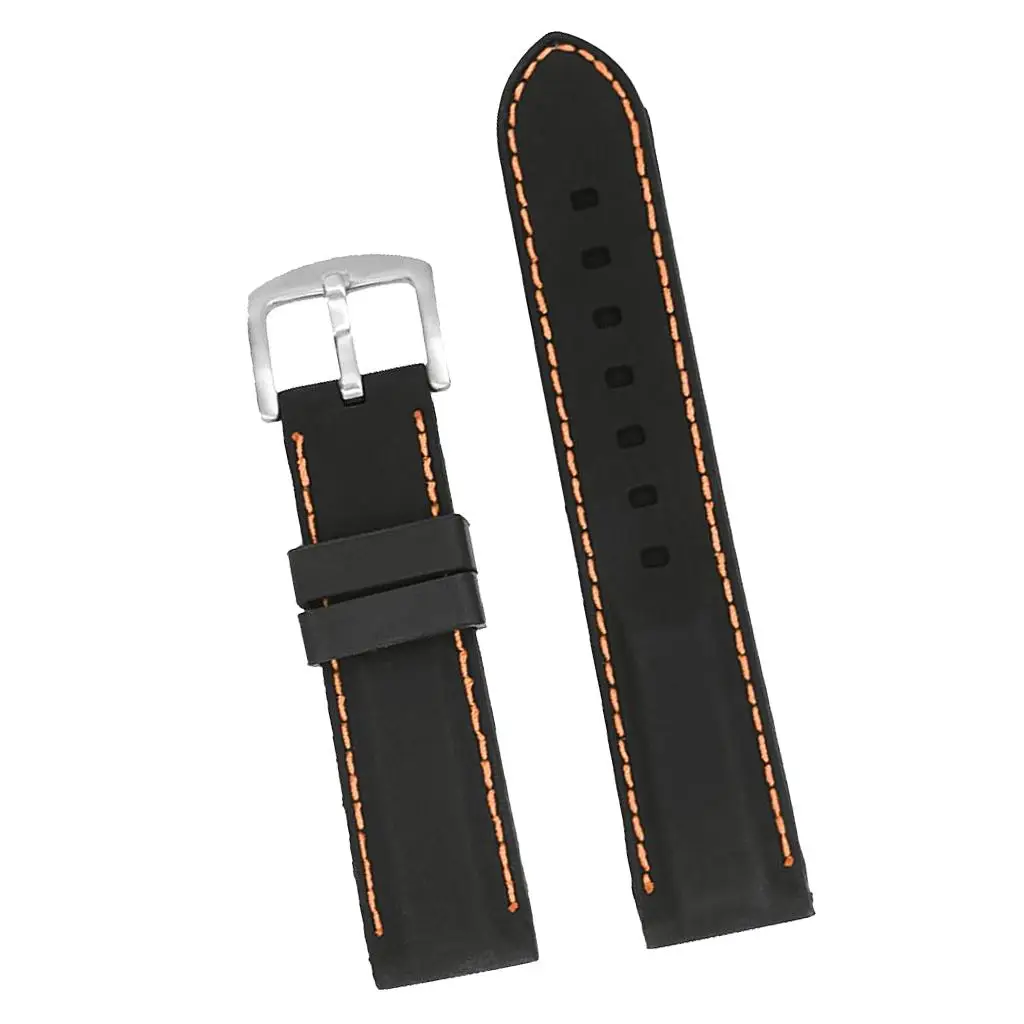 Silica Gel Watch Replacement Band Soft Waterproof Strap Stainless Steel Buckle for Samsung Fit 3 Galaxy Watch 5 Pro