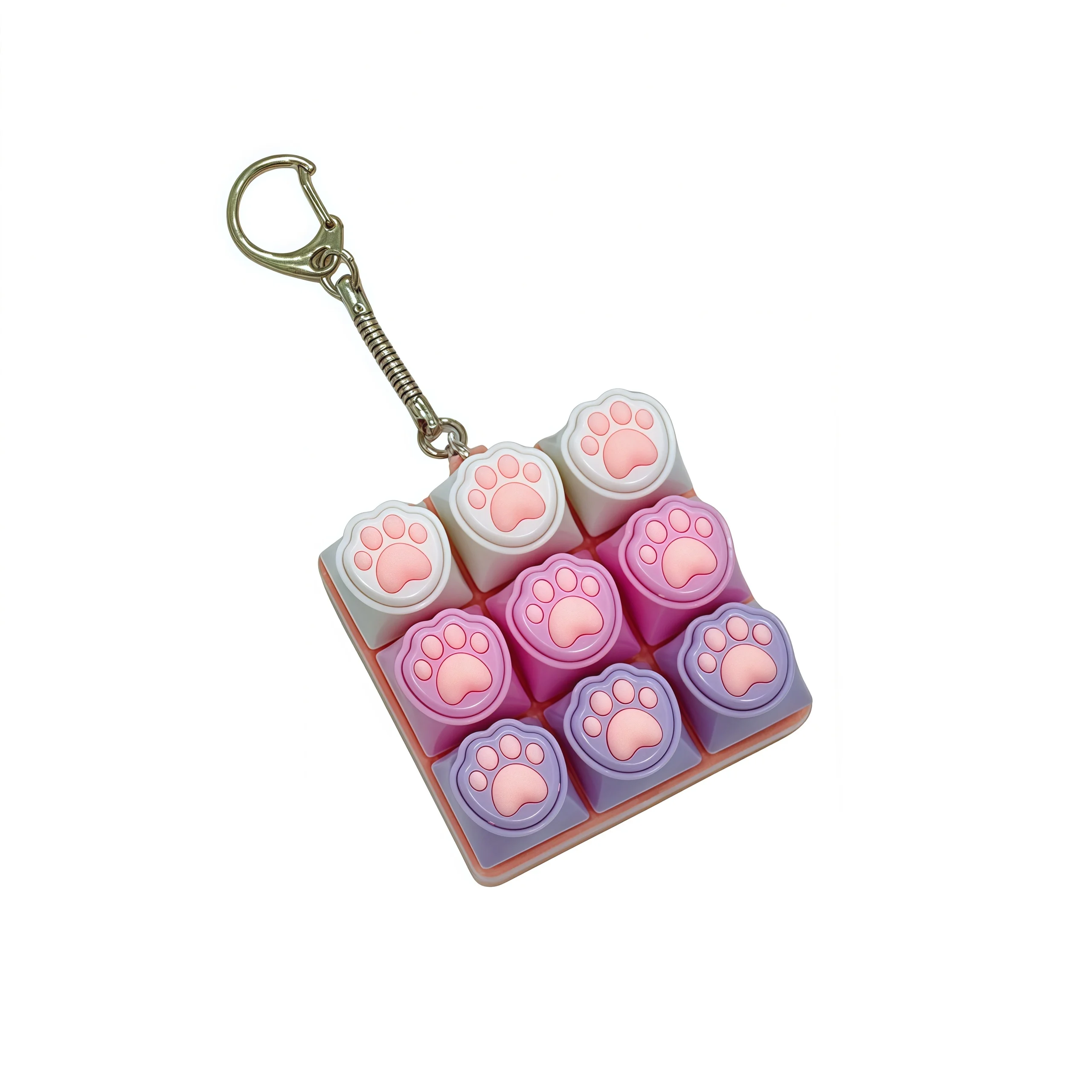 Porte-clés clavier à 9 touches, jouet anti-stress, bouton mécanique pour personnes soufant d'anxiété, accessoire de bureau, 1 pièce 36 Porte-clés clavier à 9 touches, jouet anti-stress, bouton mécanique pour personnes soufant d'anxiété, accessoire de bureau, 1 pièce 36
