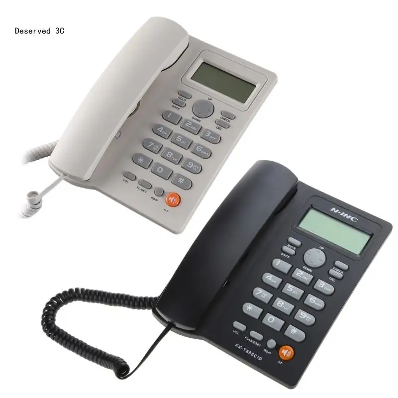 Corded Landline Telephone Desk House Phones with Large Buttons Phone KX-T2025