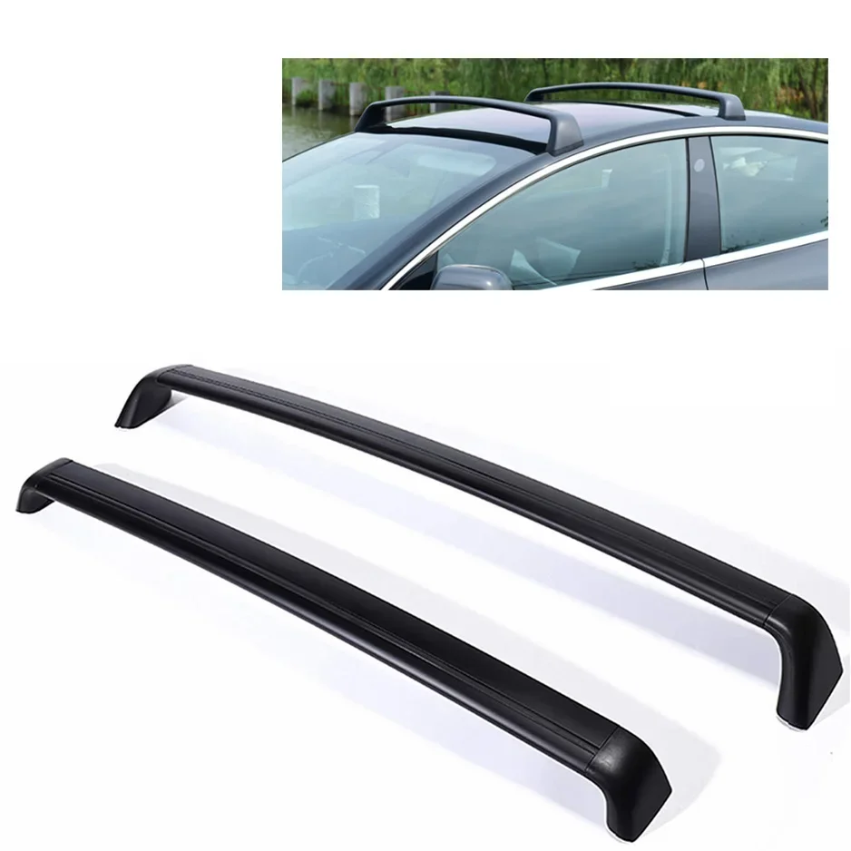 Black Roof Rack Aluminum Cross Bars Cargo Carriers For  Model Y 2021 Rooftop Crossbar Luggage Holder