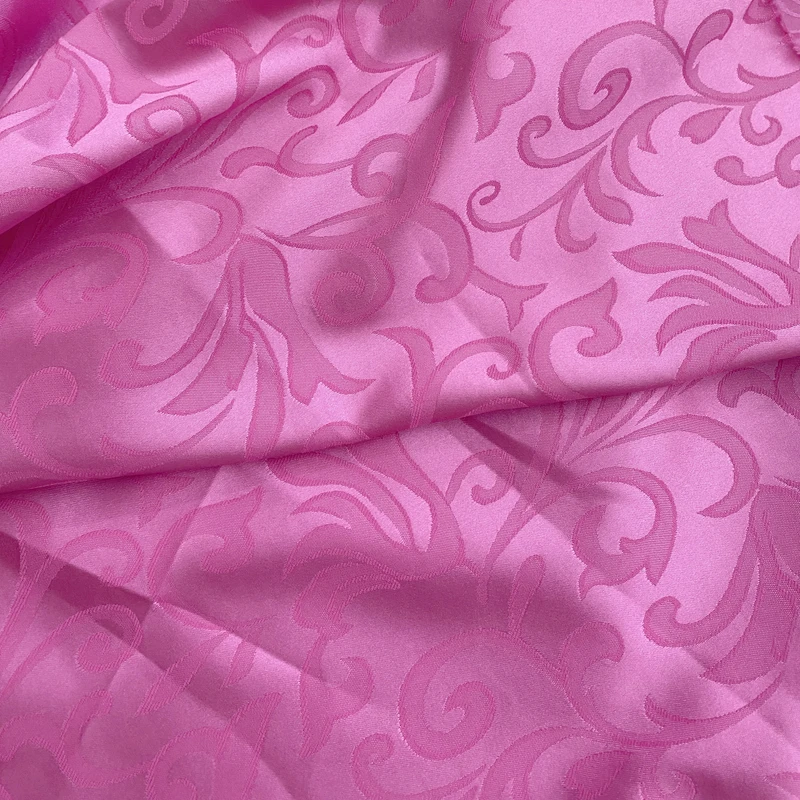 3/5/10m Silky Damask Jacquard Satin Fabric Dress Skirt Material Jacket Suit Lining Cloth By the Meter