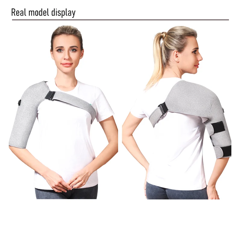 Red Light Heating Massage Shoulder Support Heating Pad 3-Speed Vibration Muscle Relax Belt Shoulder Brace