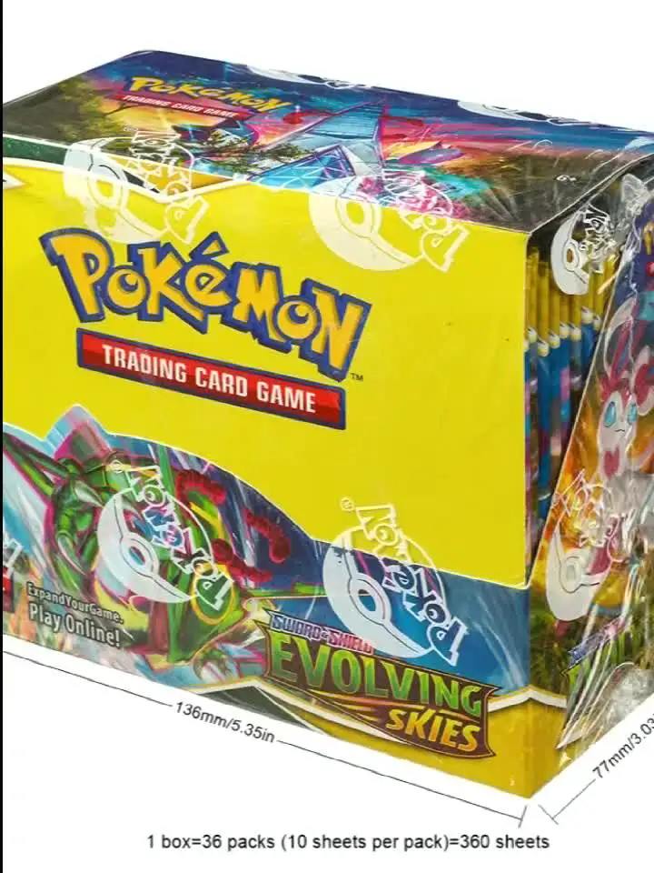 evolving skies booster box 36 packs SW&SH leading the way for Mega Chandelure ex Pokemon Sword & Shield Evolving