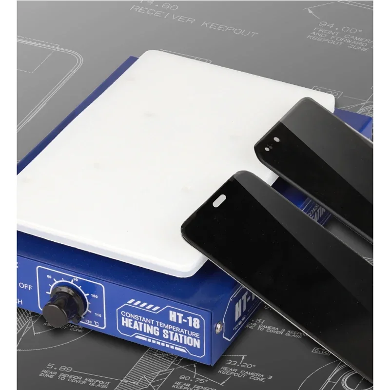 メカニック HT-18 インテリジェント CNC 恒温加熱プラットフォームタブレット電話 PCB ディスプレイ曲面スクリーンフレーム除去