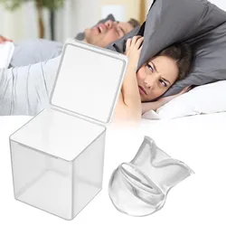 Anti-Snore Tongue Retaining Device Reusable Anti Snoring Mouthpiece Braces Snoring Stopper n Women Night's Sleep