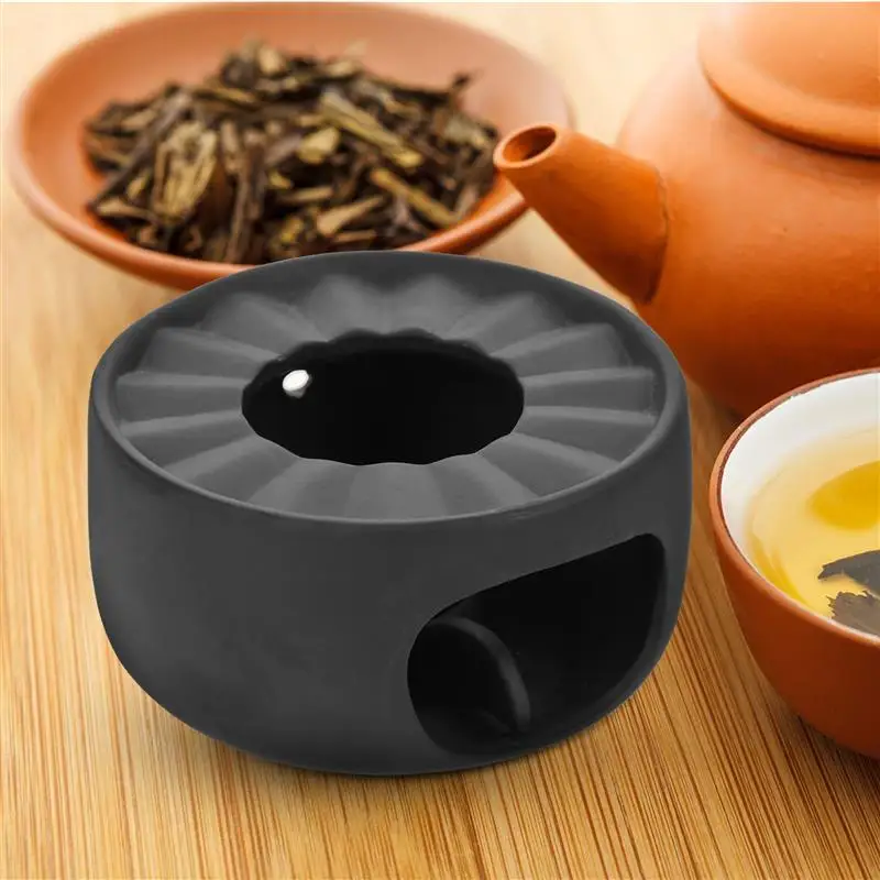 

Ceramic Teapot Warmer Holder Base Black Tea Warmer Insulation Base Tea Coffee Water Warmer Heating Base Holder Teaware