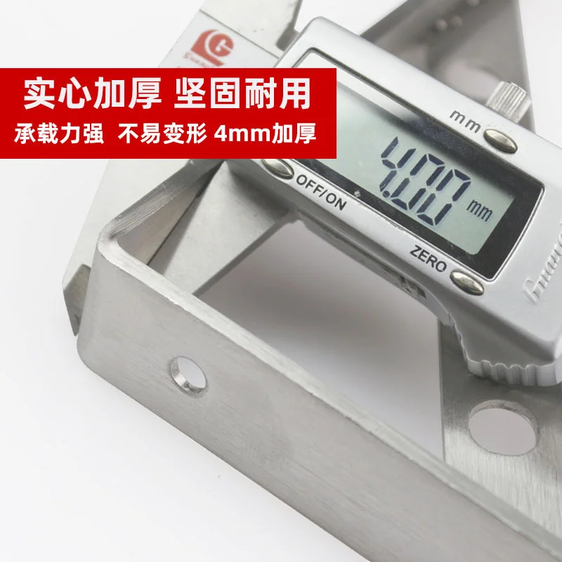 Stainless steel triangle bracket, wall bracket, storage rack, kitchen wall, upper plate bracket, fixed tripod