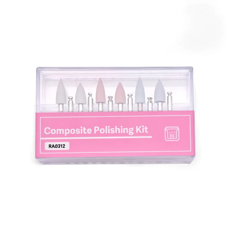 12Pcs Dental Polishing Burs Kit - RA Grinding Heads for Low Speed Handpiece Dentist Supplies