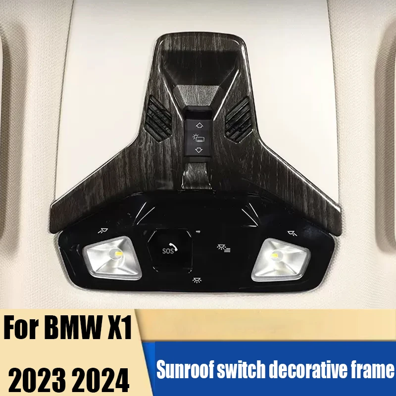 For BMW X1 2023 2024 sunroof switch decorative frame automotive interior modification accessories ABS material