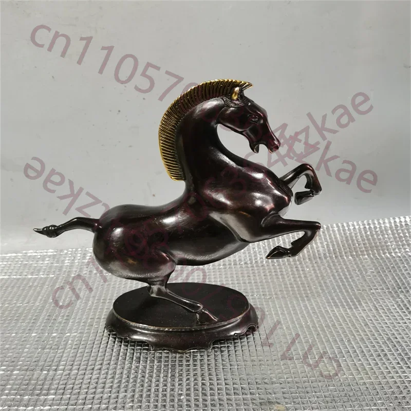 Chinese Folk Collection Pure copper collection living room galloping horse ornaments home with classical style home decoration