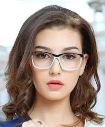 OCCI CHIARI  Fashion Big Rim Eyeglasses For Women Spring Hinge Prescription Glasses Frame Medical Optical Glasses Frame W-ZOPPI