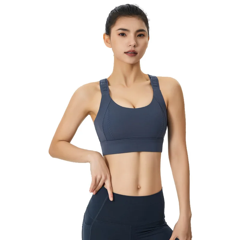 

Женский спортивный бюстгальтер S-5XL, комфортный беспроводной бюстгальтер с высокой ударопрочной поддержкой, контроль отскока, тренировочный бюстгальтер больших размеров