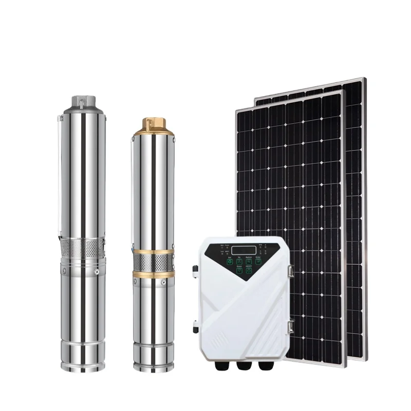 Stainless Steel 24v Dc 280w Solar Powered Energy Deep Well low energy Submersible Solar Water Pump For Agriculture System