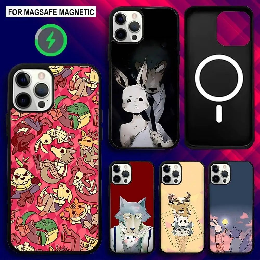 

Anime B-BEASTARS Phone Case For iPhone 17,16,15,14,13,12,11,Pro,Max,Plus,Mini,SE4,E Magnetic Magsafe Wireless Charging