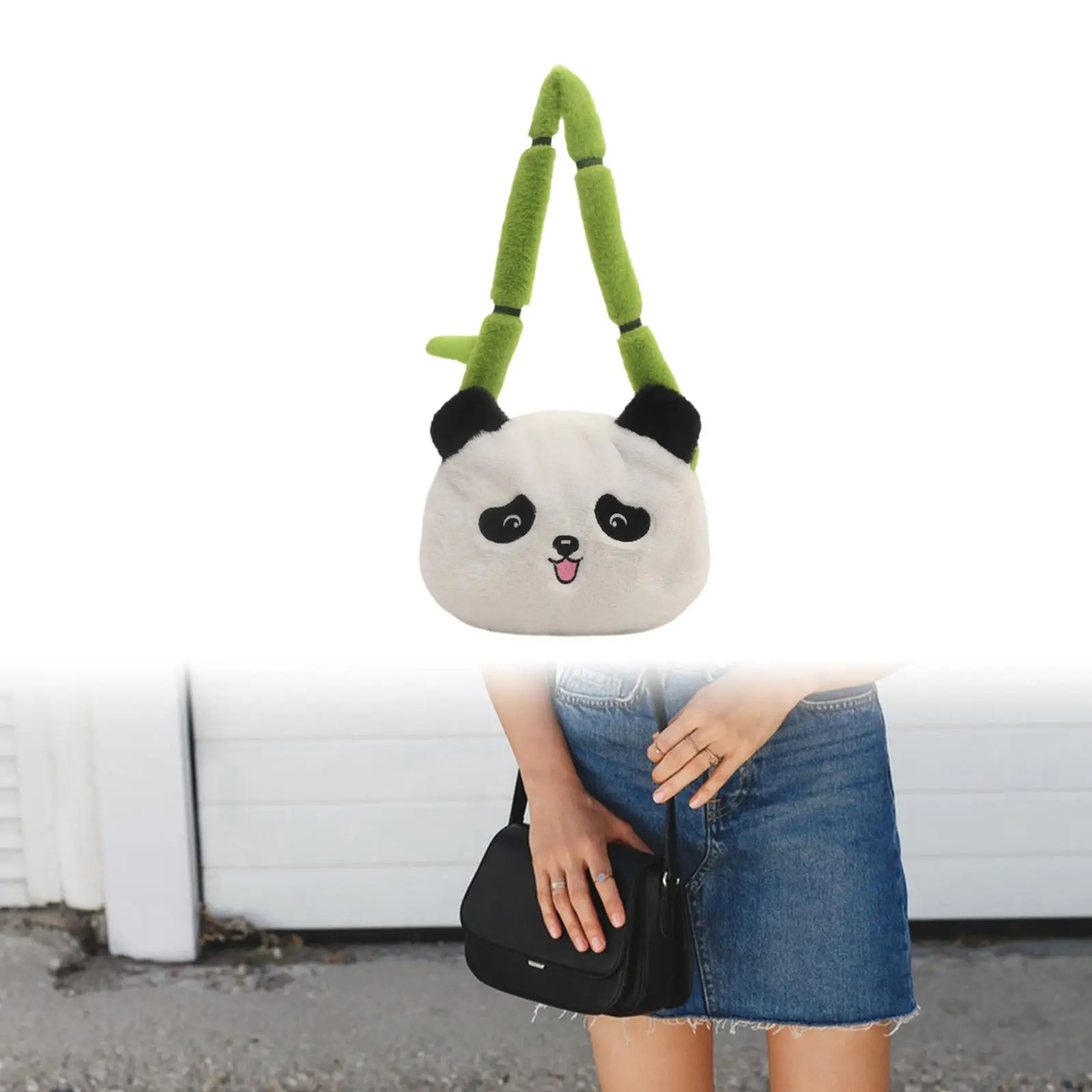 Panda Shoulder Bag Hobo Bag Cute Ladies Travel Purses for Vacation Dating Party