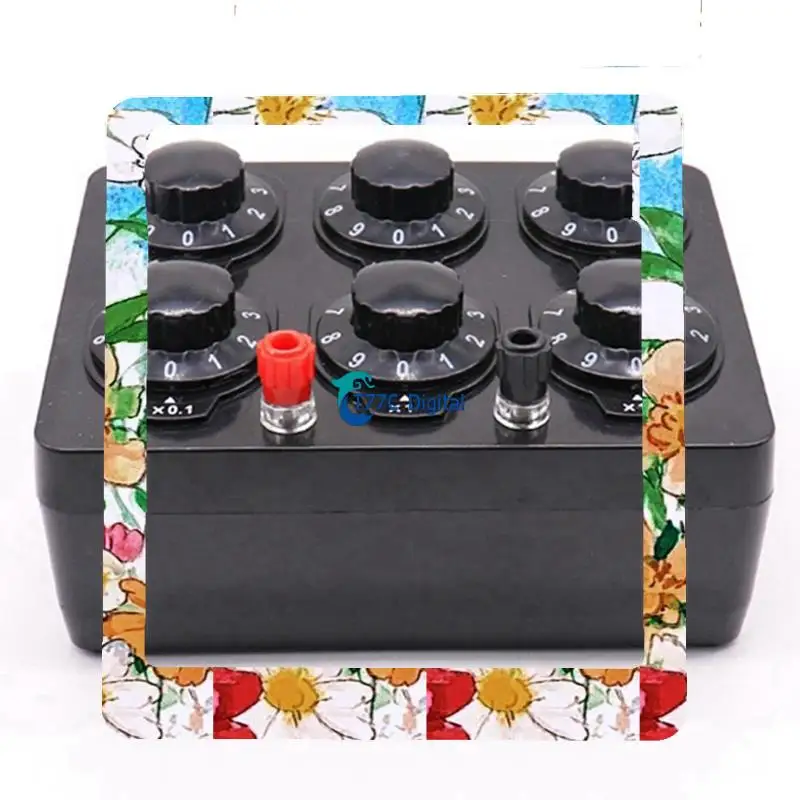 

24-Hour Delivery 0-99999.9 Ohm Simple Resistance Box Precision Variable Decade Resistor Teaching Instrument Teaching Resistance