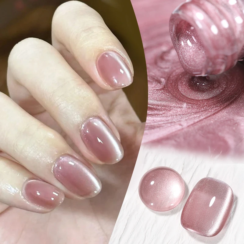 BORN PRETTY 1 Bottle 10ml Dried Rose Moon Light Cat Magnetic Gel ultra Shine Soak Off UV Gel Nail Art Varnish