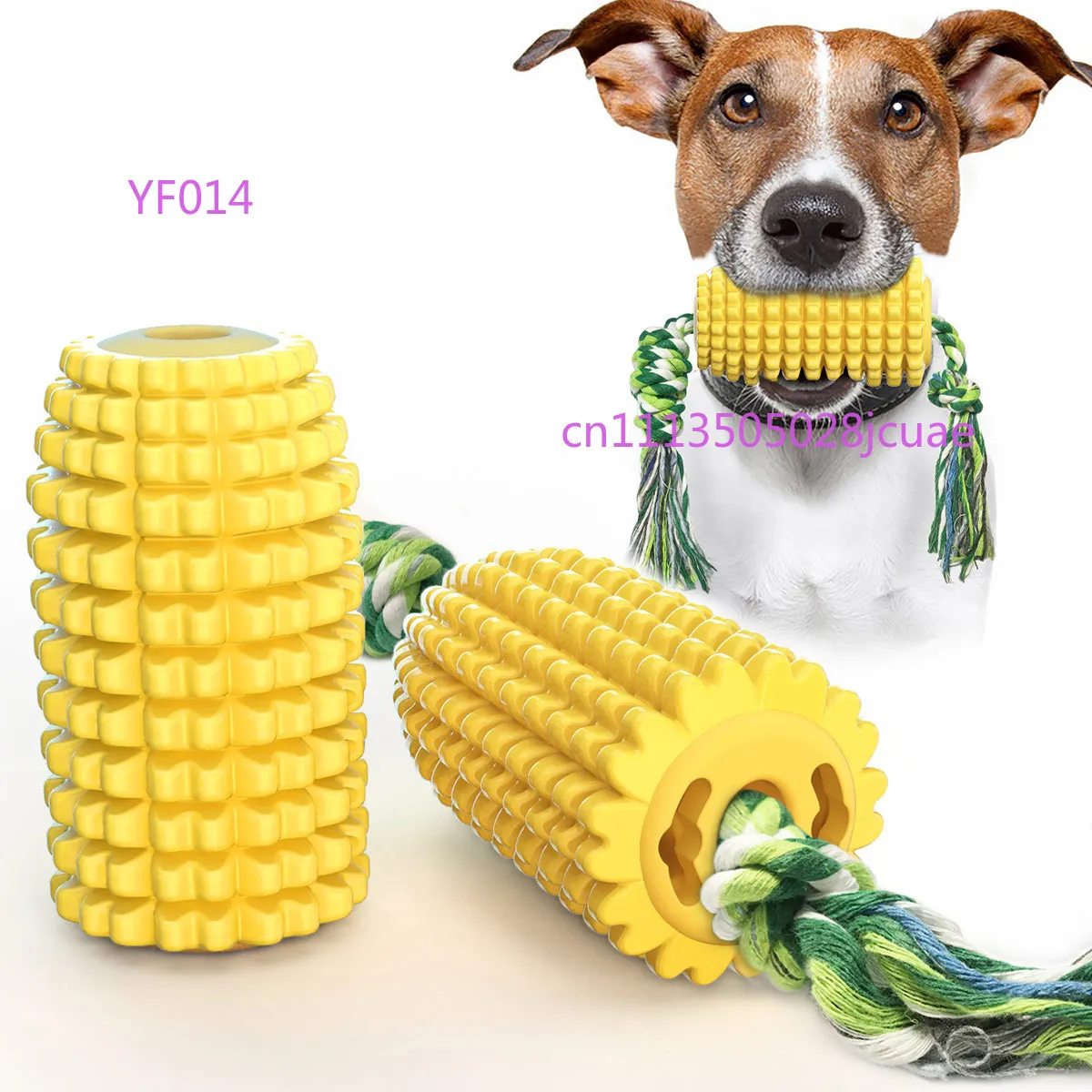 Hot Selling Pet Supplies Bite Resistant Dog Molar Toy Teeth Cleaning Bone Chewing Stick Corn Rope Interactive Pet Gnawing Tool