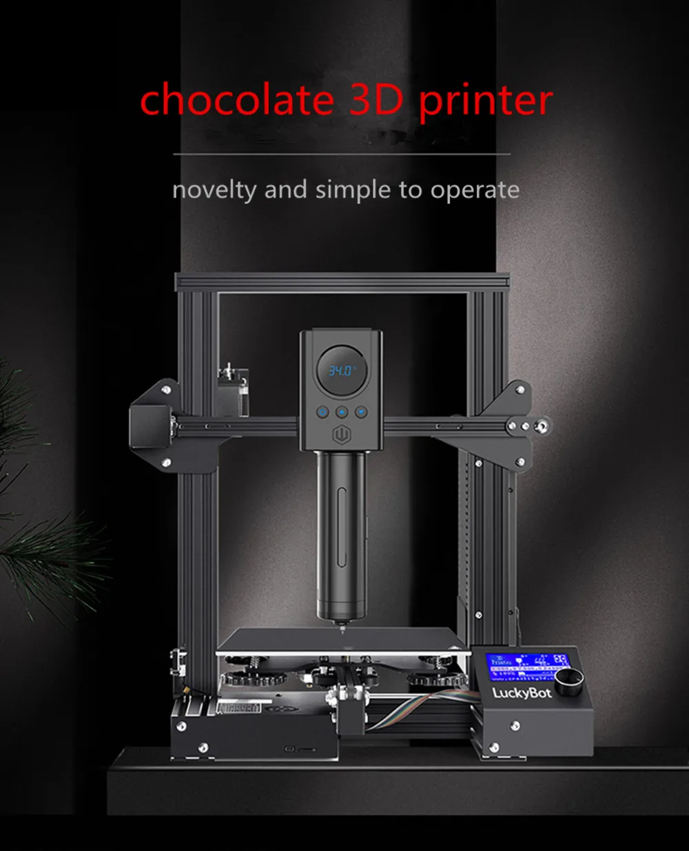 Imagem -03 - Chocolate Impressora 3d Extrusora Modificada Alta Precisão Máquina Inteira Alimentos Fdm Faça Você Mesmo Kit Industrial Grade