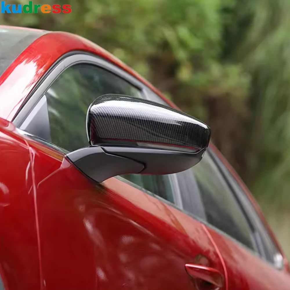 

Rearview Mirror Cover Trim For Mazda CX30 CX-30 2020 2021 2022 2023 2024 Carbon Fiber Car Side Wing Mirrors Cap Accessories