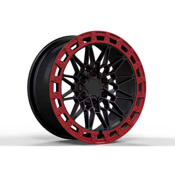 -For Red Beadlock 6061-T6 Aluminum Alloy Car Wheels 18 19 20 21 22-inch Wheels Wholesale Forged Wheel Rims for Off Road&