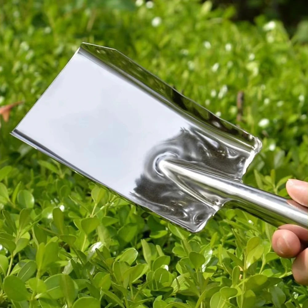 New 1Pcs Garden Trowel Potting Soil Scoop Small Gardening Tool Sharp-Nosed Shovel Square Spade