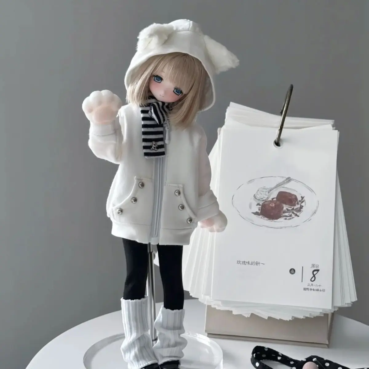 Doll's Clothes Suit for Azone Ob22 Ob24 P20 Doll Coat, Vest, Leg Covers, Pants Dress Up Toys Diy 1/6 Doll Accessories, No Doll