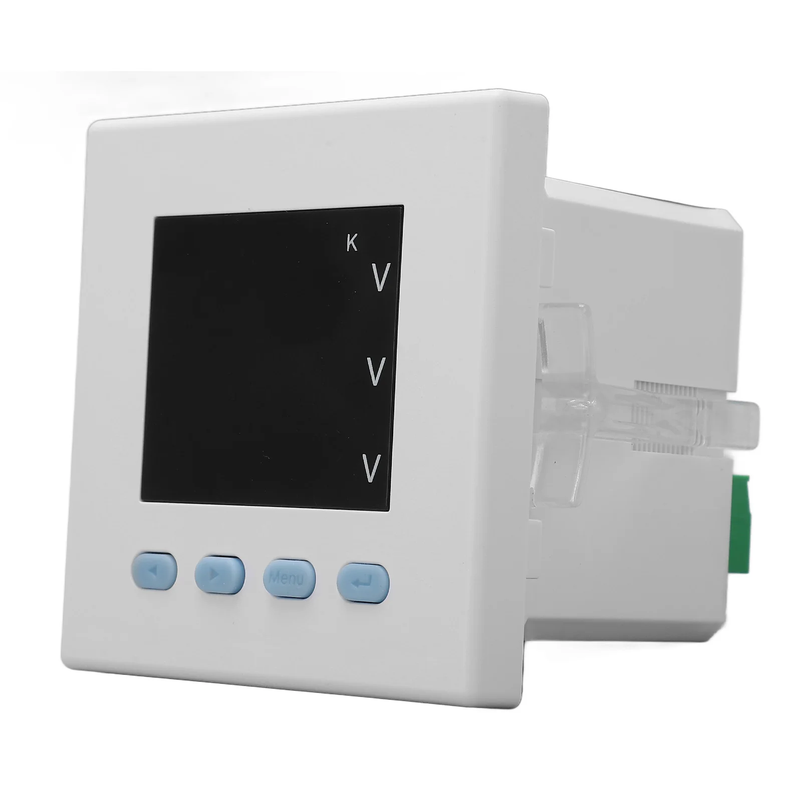 YG194U-3X4 Intelligent Digital Voltmeter 3 Phase White ABS Flame Retardant Electricity Usage Monitor for Home AC220V Test Meter