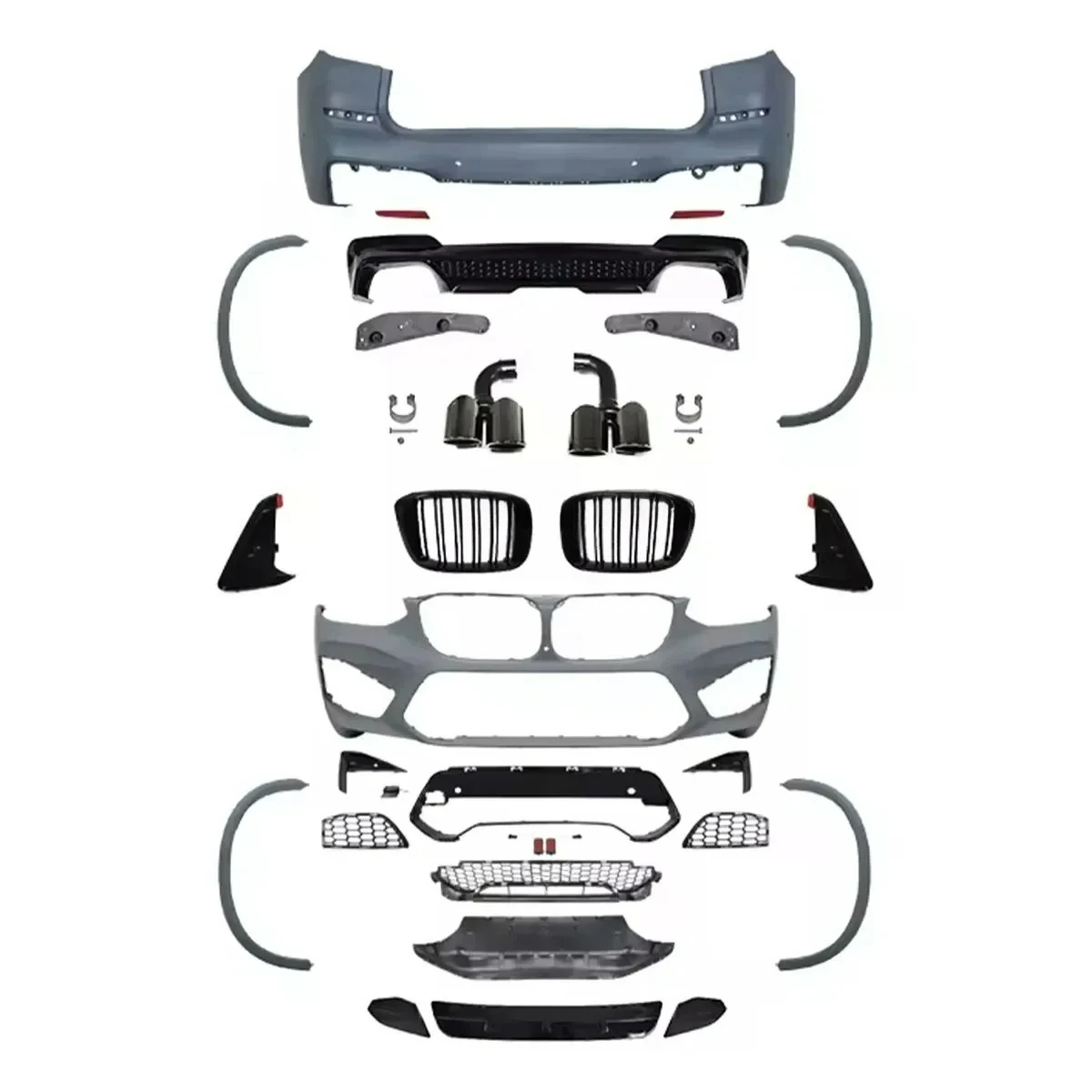 

X3 G01 2019-2021 Modified X3M Style Body Kit Front and rear bumpers 1:1 design Car accessories