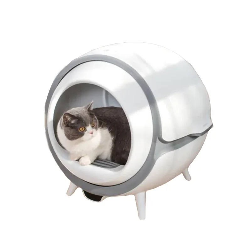 Anti-splash automatic self-cleaning sifting cat litter box machine cat sand box APP Remote WIFI Control Cat Litter Box