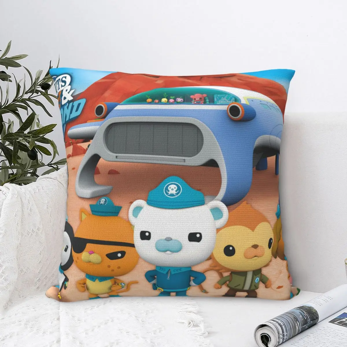 Kid Kwazii The Octonauts Pillowcase Pillows Cover Cushion Comfort Throw Pillow Sofa Decorative Cushions Used for Home Bedroom