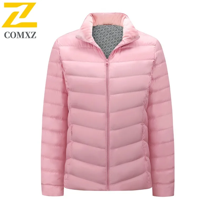 COMXZ Autumn Winter Down Jacket Men Big Size Hooded Thermal Thickened Casual Coat 90% White Duck Down lightweight windbreaker