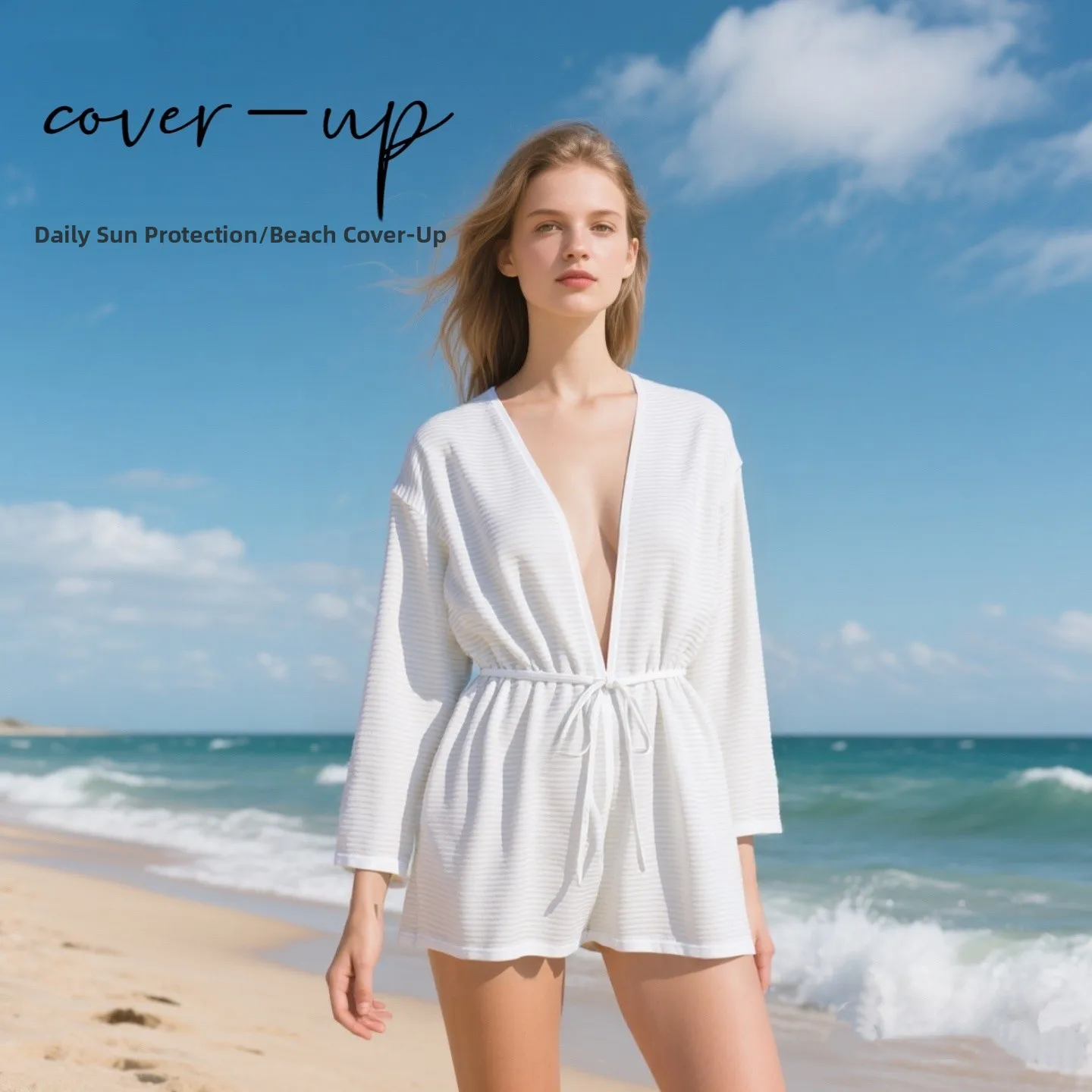 

Amber Ladies Bikini Cover up Thermal Spring Sexy Swimming Suit Outerwear Beach Holiday Sunscreen Daily Casual Surf Suit