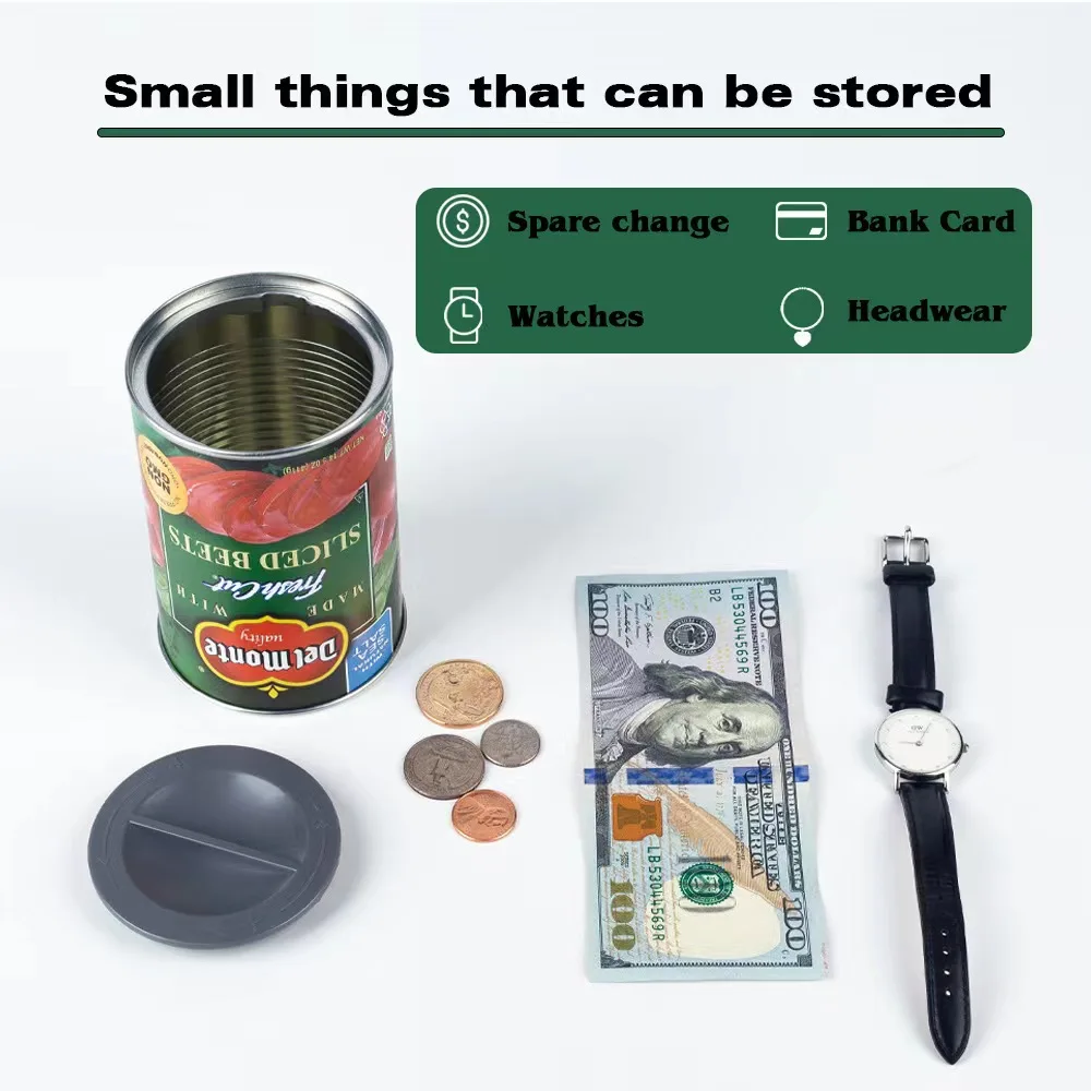 Hidden Compartment Diversion Safe Food Cans Secret Stash Hiding Container Kitchen Cupboard Hide Cash Hidden