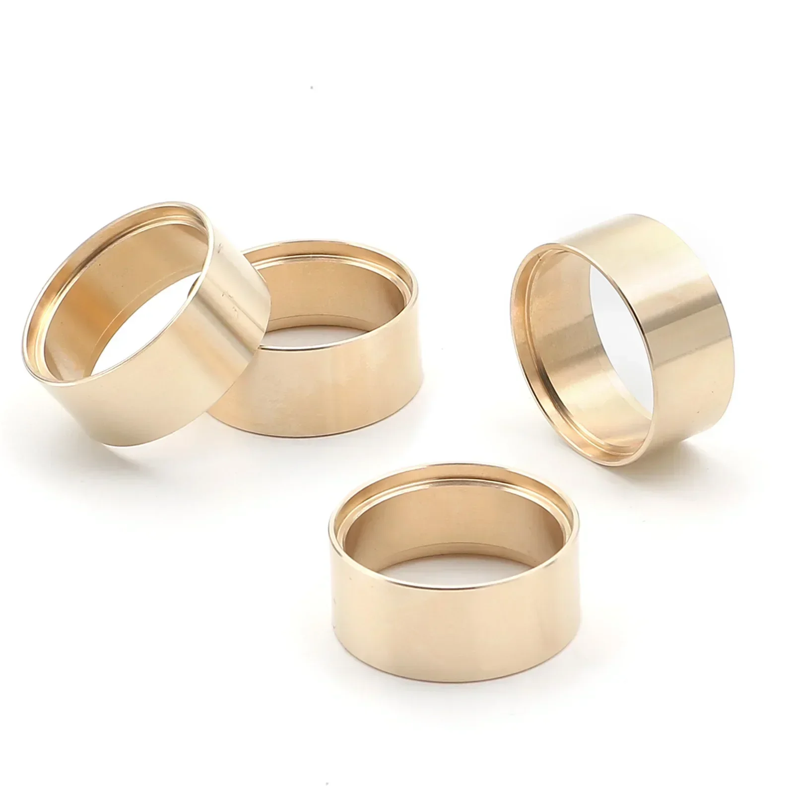 Anel de cubo de latão 1.0 "peso de contrapeso ly05 para 1/18 trx4m 1/24 scx24 jlu c10 axl0001 axl0002 rc peças de acessórios de atualização de carro