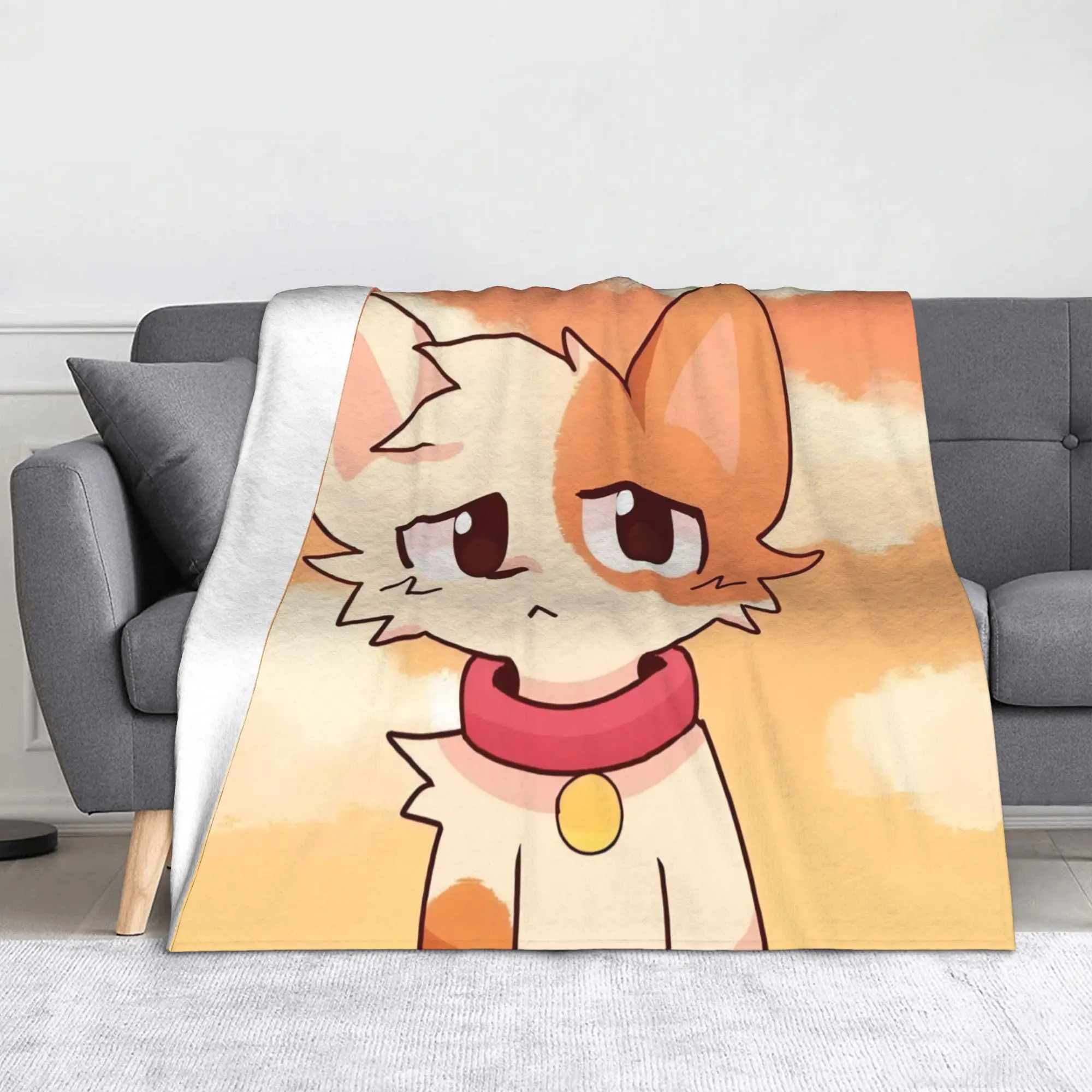 

Плюшевое одеяло Boykisser Silly Cat, креативные одеяла с героями мультфильмов для дома, покрывала 125*100 см