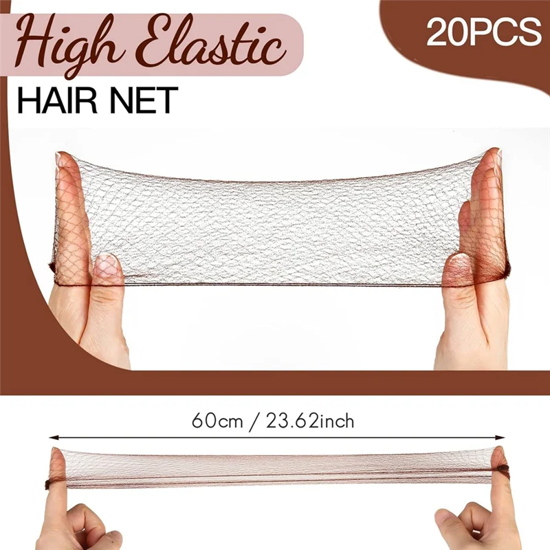 A94E-50 قطعة شبكات شعر شبكية و100 قطعة على شكل حرف U، شبكات شعر لعمال خدمة الطعام، شبكات شعر للنساء والرجال