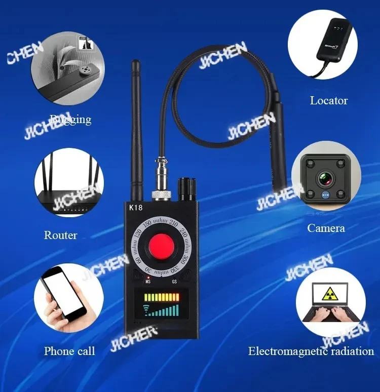 Detector RF de câmera sem fio Bug K18 RF GS Detector