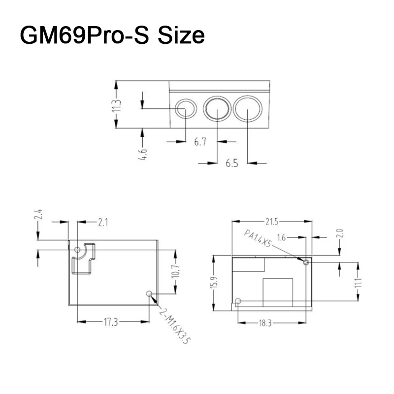 GM69Pro-S 1D/2D/OCR PDF417 USB UART 1280*800CMOS Barcode Scanner Qr Code Scanner Module Reader Support OCR Passport Android .Net