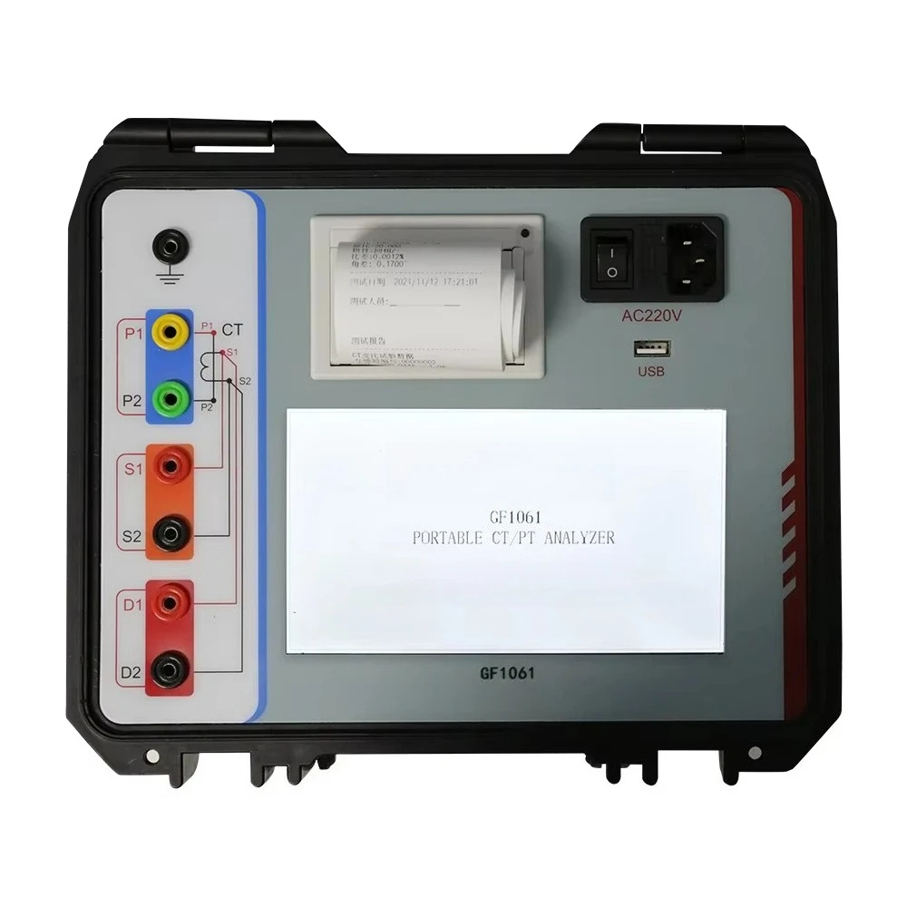 GF1061 Portable High Precision CT PT Analyzer with Printer 0.02% Accuracy Battery Powered