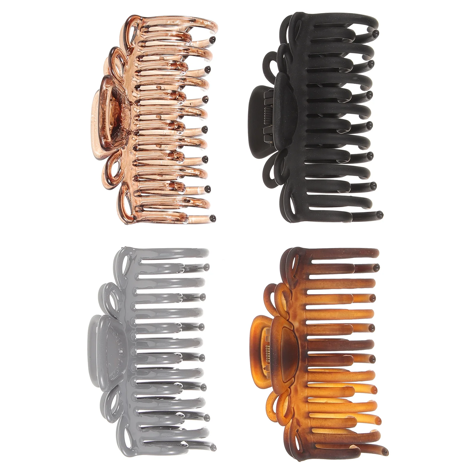 

Набор из 4 женских заколок-крабиков с леопардовым принтом, высококачественные пластиковые зажимы для волос с надежным нескользящим захватом для приготовления пищи, мытья и повседневного использования