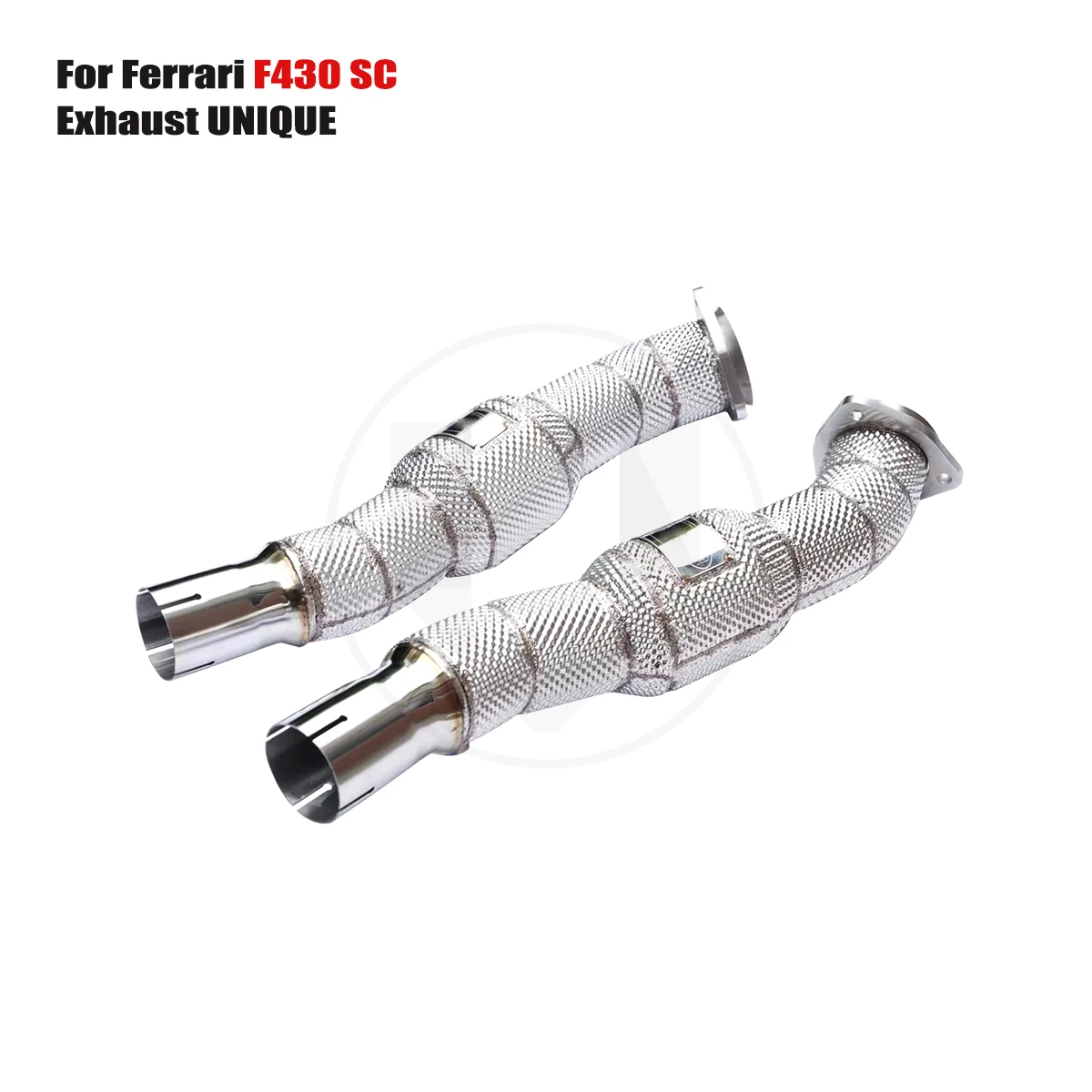 

UNIQUE For 2009+ Ferrari F430 SC 4.3L With insulator downpipe With cat/without cat exhaust pipe