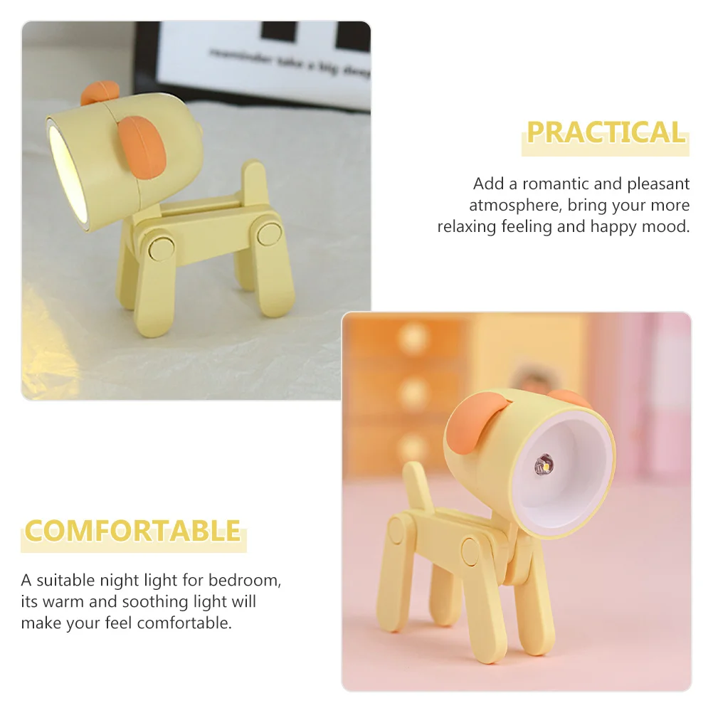 

Compact PVC Material Dog Night Light Foldable Creative Lamp for Kids Room Bedside Dog Lamp Night Light for Kids