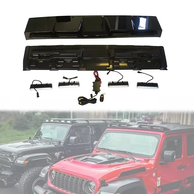 LUMA LED Roof Top Light Bar Windshield Upper Lamp For Jeep Wrangler JL 2018+ Gladiator JT Exterior Modification Accessories