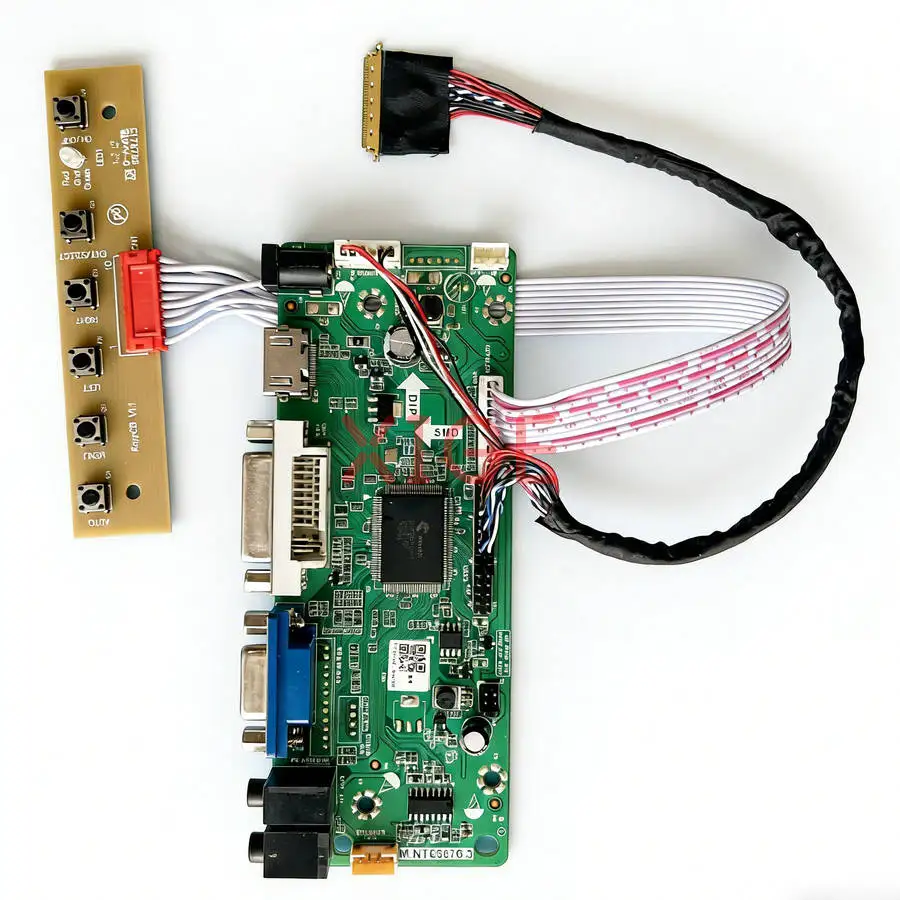 

Плата контроллера привода, совместимая с B140XW01 B140XW03 B140XW04 B140XW02, HDMI+DVI+VGA, экран 1366x768, 40-контактный LVDS, 1366*768, DIY-комплект