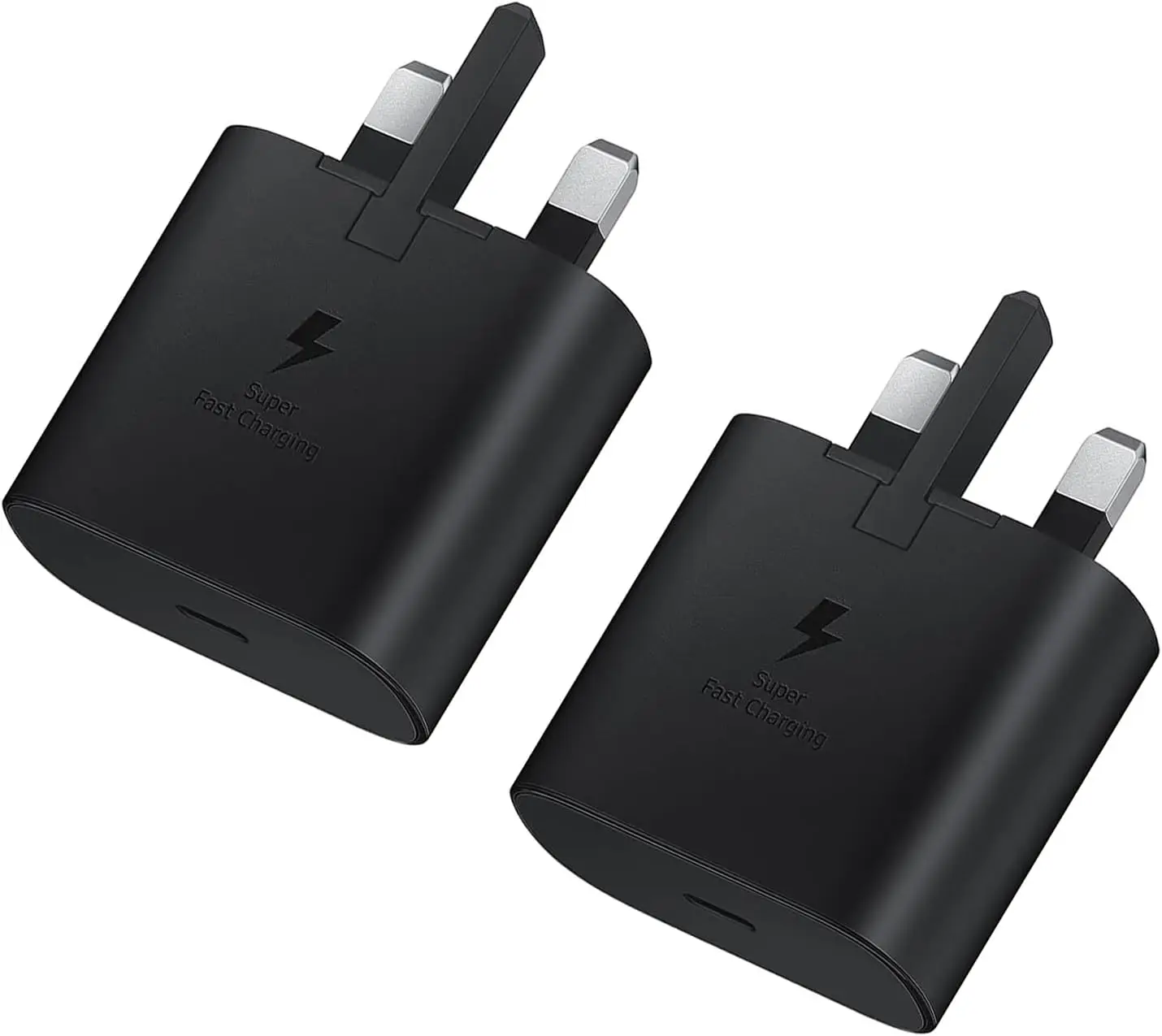 For Samsung Fast Charger Plug 2Pack, USB C For Samsung Charging Plug UK USBC Type C Charge For Galaxy S25 S24 S23 S22 S21 S20